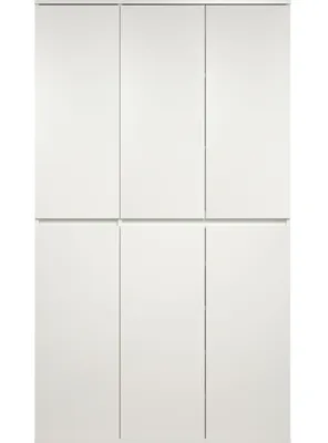 Produktbild von trendteam Nevada Mehrzweckschrank 6-türig Weiß, B/H/T ca. 111/191/34 cm