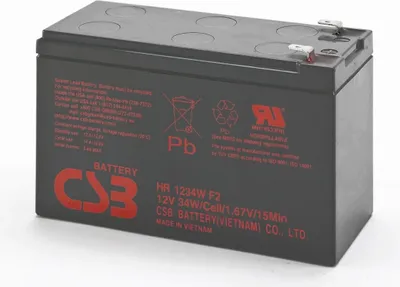 Image de CSB Battery Batterie 12V 9Ah 34W Pb F2 | HR1234WF2