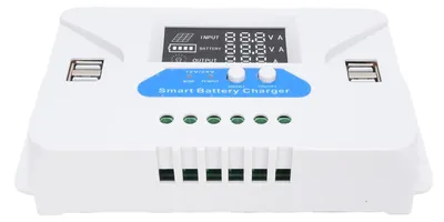 Obrázek produktu pro 60A solární regulátor Samoadaptivní digitální displej s více bezpečnostními funkcemi 4 USB výstupní panelový regulátor nabíjení pro baterii Phos