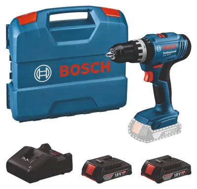 Produktbild von Bosch Akku-Schlagbohrschrauber GSB 18 V-25 Professional 2 Akkus 2,0 Ah + L-Case