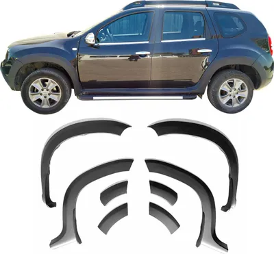 Produktbild von Radläufe Kotflügel Verbreiterung für Dacia Duster 2010-2018 ABS Schwarz 8tlg