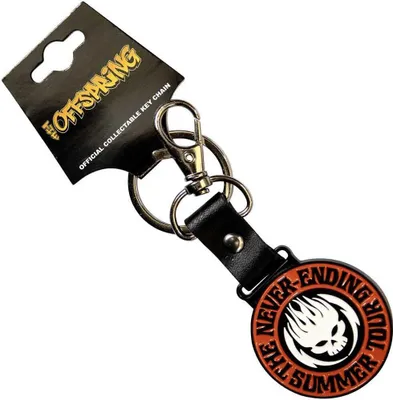 Produktbild von The Offspring - "The Never Ending Summer Tour" Lederriemen Schlüsselanhänger RO11228 (Einheitsgröße) (Orange/Schwarz/Weiß)