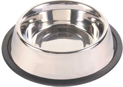 Produktbild von Trixie Edelstahlnapf mit Gummiring, Durchmesser: 19 cm