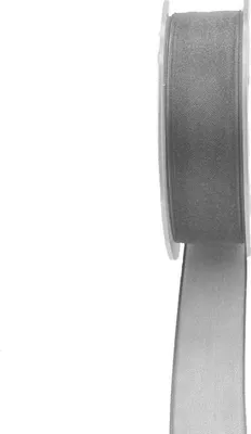 Produktbild von Verzierband OSNA, grau, 50m, 10mm - Organzaband
