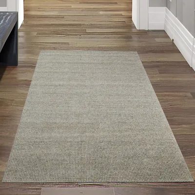 Image de Tapis naturel chambre salon bureau gris or Taille - 80x150 cm