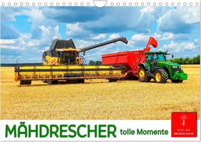 Produktbild von Mähdrescher - tolle Momente (Wandkalender 2025 DIN A4 quer), CALVENDO Monatskalender