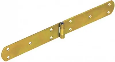 Produktbild von 10x Kistenband mit vernietetem Stift gelb verzinkt 300x38x2,5mm