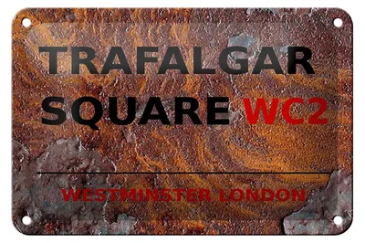 Produktbild von Blechschild London 18x12cm Westminster Trafalgar Square WC2
