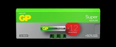 Zdjęcie produktu dla Bateria GP Super Alkaline AAA, 24A/LR03, 12 szt