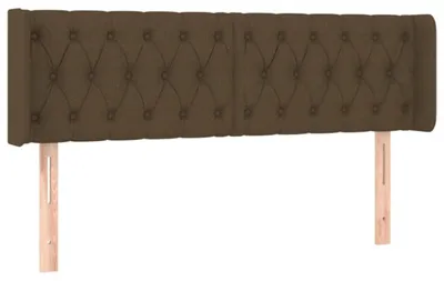Productafbeelding van Hoofdbord Bedonderdeel - Donkerbruin Stof - 147x16x78-88 cm - Verstelbaar