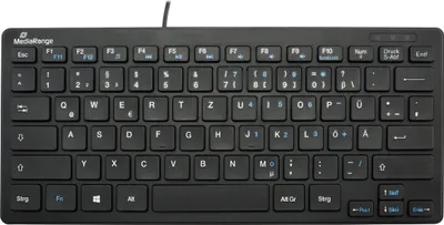 Immagine prodotto di MediaRange Tastatur USB 2.0 Kompakt Flach 78 Tasten Schwarz