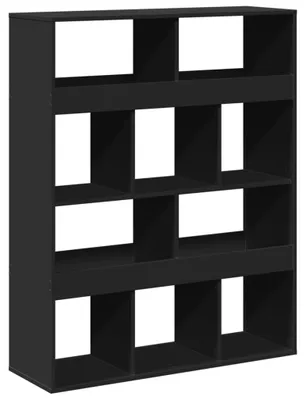 Obrázok produktu pre vidaXL Regál na knihy čierny 100x33x125,5 cm Materiál na báze dreva