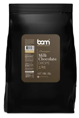 Produktbild von BAM Milchschokolade - Kuvertüre - Schokoladen Drops - 5 kg