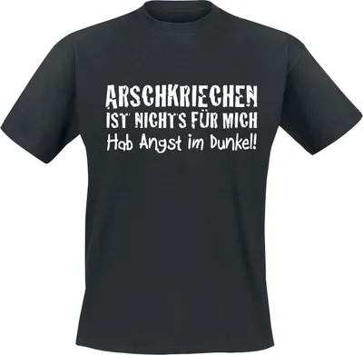 Produktbild von Sprüche T-Shirt Herren Arschkriechen schwarz M