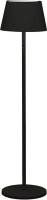 Konstsmide Akku Stehleuchte Pomezia | Indoor/Outdoor | Regenfest | USB | schwarz | Aluminum | 11 Lichtfarben | Akkulaufzeit bis zu 20h | 7824-750