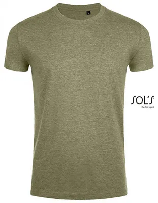 Produktbild von SOLs 00580 | Imperial Fit Herren T-Shirt - Farbe: Heather Khaki - Größe: S
