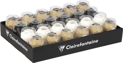 Produktbild von Clairefontaine 24 Geschenkband 24 matt 10mx7mm st - Sortierung 613201C