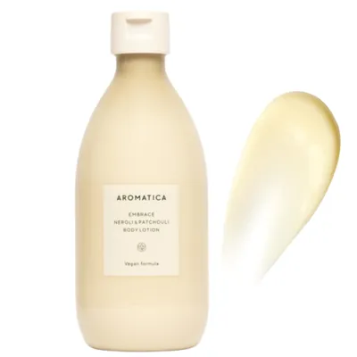 Image de Baume corporel floral à l'huile de néroli et de patchouli Aromatica Embrace 300 ml