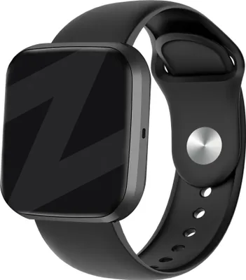 Produktbild von Bandz Sportband passend für Fitbit Versa 1 / 2 - Hochwertiges Smartwatch-Band aus Silikonmaterial - Schwarzes Silikonband