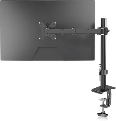 Produktbild von Monitorarm für Bildschirme von 13 bis 32 Zoll, höhenverstellbarer Monitorhalter für den Schreibtisch mit Schreibtischklemme und VESA 75/100 mm, schwarz, bis zu 10 kg