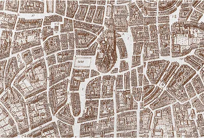 Produktbild von Tadessi Fototapete | Stadt | 4.00 m x 2.70 m | Braun | Weiß | Wandbild | Digitaldruck