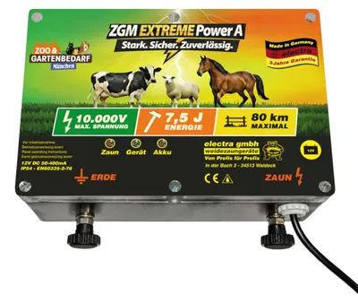 Produktbild von Electra Elektrozaungerät Extreme Power A, 12V DC - Kraftvolles Weidezaungerät für höchste Hütesicherheit!