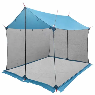 Produktbild von vidaXL Camping-Tarp mit Netzwänden Blau 270 x 210 x 210 cm
