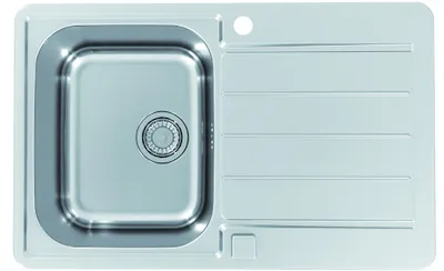Produktbild von Alveus Line Max - Spüle, 790x500 mm, mit Ablaufbedienung, Edelstahl 1137342