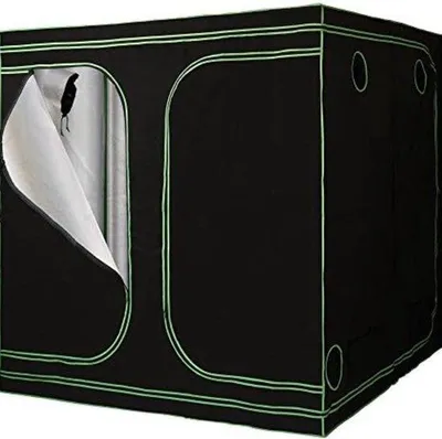 Productafbeelding van Kweektent compleet - 200x200x200 cm - Zwart