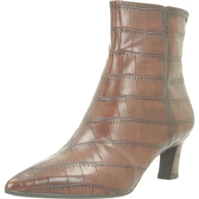 Produktbild von Tamaris Damen Stiefelette Reißverschluss Croco-Look Vegan 1-25384-47, Größe:40 EU, Farbe:Braun
