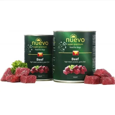 Obrázok produktu pre Nuevo Dog Adult Beef 6 x 800g - konzerva pre psov s hovädzím mäsom