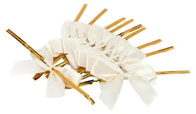 Produktbild von Satinschleifen 5cm x 10 Stück in Ivory
