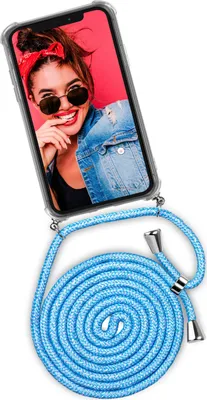 Produktbild von TWIST-Case + TWIST-Cord für iPhone 12 mini, Farbe:Chilly Jeans (Silber)