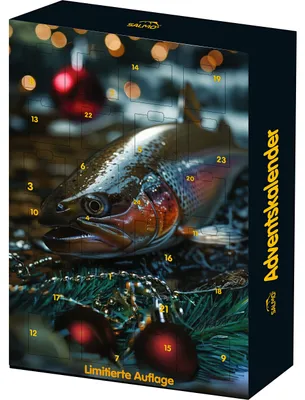 Produktbild von Salmo Adventskalender 2026 für Angler – limitierte Auflage mit Montagen und Ködern