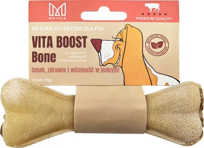 Obrázek produktu pro MERSJO žvýkací kost pro psy s hovězým bachorem a multivitamíny 13,5cm - vitalita