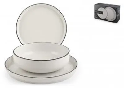 Immagine prodotto di H&H Servizio Tavola 12 Pezzi Essence Black