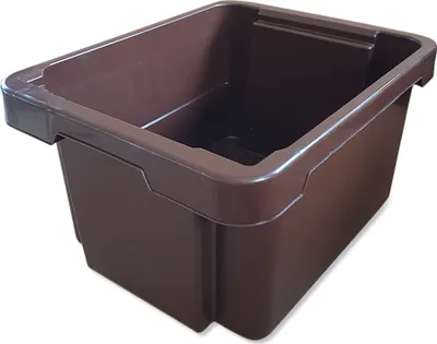 Produktbild von Drehstapelbox Multibox Lagerbox Aufbewahrung Kiste Farbe braun 20 L ohne Deckel