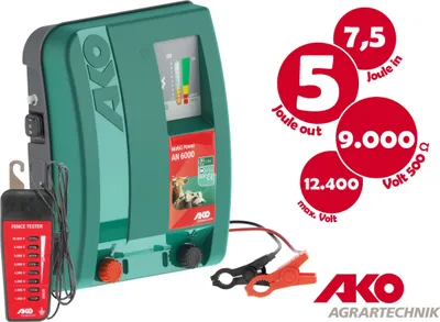 Produktbild von AKO Mobil Power AN6000 12V-Weidezaungerät, 5 Joule + Zaunprüfer