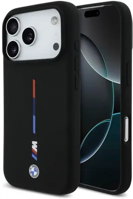 Immagine prodotto di Custodia BMW per iPhone 17 Pro, cover posteriore nera