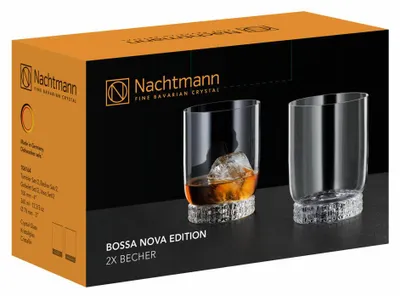Immagine prodotto di Nachtmann Bossa Nova Edition Becher, 2er Set, Wasserglas, Trinkglas, Kristallglas, 360 ml, 106164