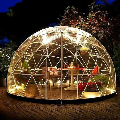 Produktbild von Blasenzelt-Kuppelhaus, Iglu-Zelt für 8–10 Personen im Freien, 3,6 m großes Kuppelhaus-Campingzelt, für Mahlzeiten im Freien, Hinterhof-Sternenbeobachtung