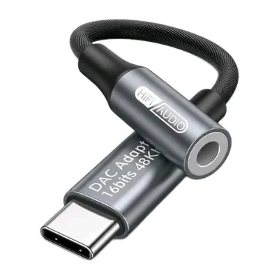 Produktbild von USB-C Audio DAC Adapter Kopfhörer Kabel Aux 3,5mm Buchse passt zu Samsung iPhone