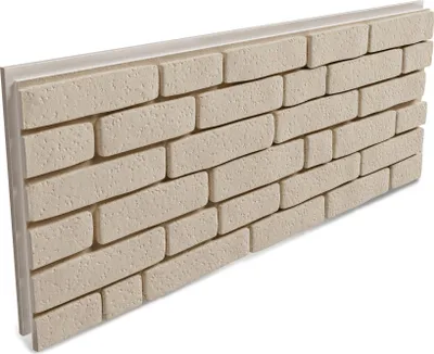 Produktbild von HEXIM Fassadenpaneele 4 Stück 121x50cm EPS Styropor Acrylbeschichtung Steinoptik Weiß - 3D Fassadenverkleidungen Innen- & Außenbereich UV-beständig für Hausfassaden (2,42m² FP204)