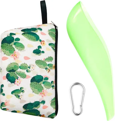 Imagen del producto de Orinal portátil para mujeres, reutilizable, con bolsa de almacenamiento y mosquetón, 1 unidad, ideal para llevar de viaje