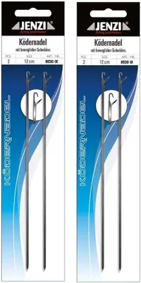 Produktbild von Set von 4 Bait Hooks, Scharnierohr, 12 cm, für Naturköder, für Angeln