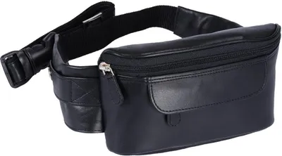 Produktbild von schwarze Ledergürteltasche