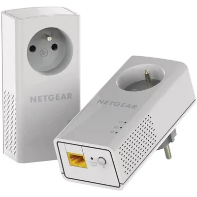 Produktbild von Netgear PLP1000-100FRS - 1000 Mbit/s - IEEE 802.3,IEEE 802.3ab,IEEE 802.3u - Gigabit Ethernet - 10,100,1000 Mbit/s - 10BASE-T,100BASE-TX,1000BASE-T - HomePlug AV / HomePlug Green PHY