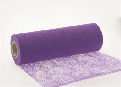 Produktbild von 20m Vlies Tischband B23cm Tischläufer Tischdeko Hochzeit Kommunion Konfirmation, Farbe:lila