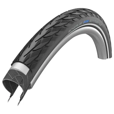 Produktbild von Schwalbe Delta cruiser plus, 28", Stadt / Trekking, Tubeless-Ready-Reifen, Klappbarer Wulst, Schwarz, Braun, Cremefarben, 50 - 85 Psi