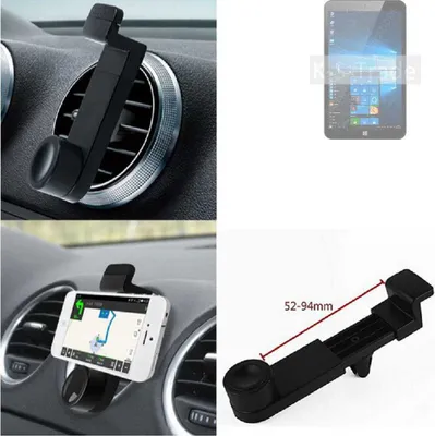 Produktbild von K-S-Trade Lüftungshalterung kompatibel mit Blackview  KFZ-Halterung Autohalterung Handy-halterung Lüftungsgitter Lüftungsschlitze Schwarz